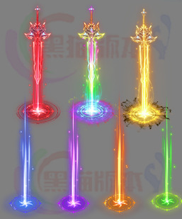 251129-B33光柱素材 传奇光柱高清素材