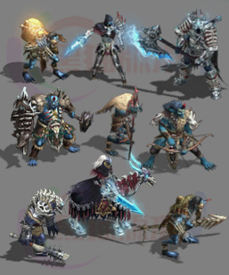 传奇高清怪物素材 传奇怪物高清素材 25/10/15A1传奇雪窟怪物怪物