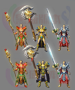 251206-A15三职业男女剑甲素材