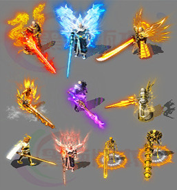 编号：20250828-A002-10组传奇人型怪物-PNG格式