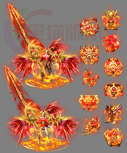 251017-B2金红羽翼 男女剑甲首饰