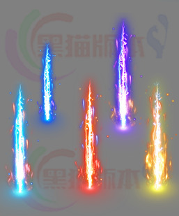 传奇素材 传奇光柱素材 高清动态光柱 250114-A23无字光柱