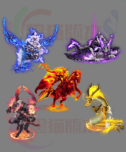 传奇素材 传奇光柱素材 高清动态光柱 250114-A19无字光柱