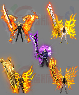 传奇剑甲素材 传奇复古高清素材 250223-A17剑甲分体