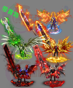 传奇剑甲素材 传奇复古高清素材 250318-A11剑甲分体