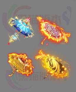 251119-A19雨伞法宝素材 传奇法宝高清素材