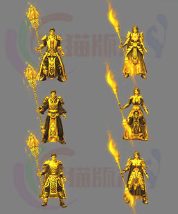 251203-B35黄金男女剑甲剑甲 传奇剑甲高清素材