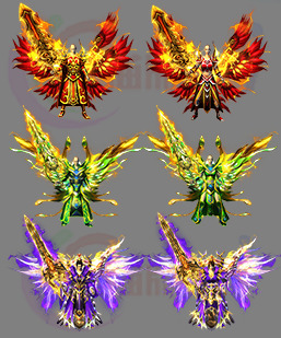 251119-B25三职业男女剑甲 传奇剑甲高清素材