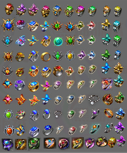 250522-A15传奇戒指素材100个三职业特殊戒指麻痹复活护身治愈戒指珍珠戒指