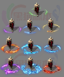 260120-A05动态人物光环素材