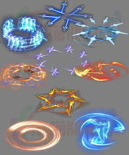 260114-A03魔法技能 传奇魔法技能高清素材