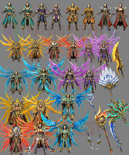 2022年虎年虎虎生威男女衣服武器 三职业素材带首饰