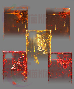 250501-A47装备悬浮特效边框 传奇装备物品动态浮框内观边框