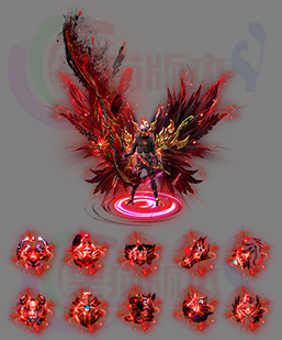 251121-B26凤凰之子 传奇剑甲高清素材