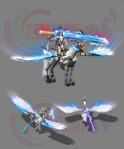 251111-A63坐骑连体时装 传奇一体特效时装素材