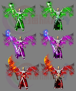 传奇剑甲素材 传奇复古高清剑甲素材 250222-A9三职业剑甲分体