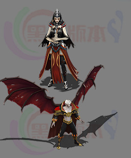 吸血鬼男女 8方向带死亡带攻击 BOSS怪251015A15传奇怪物