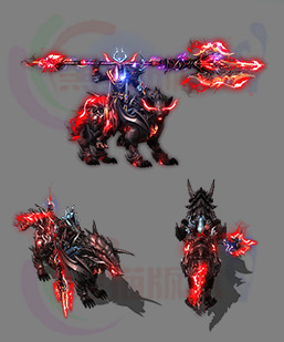 251015-B20地狱魔狼坐骑连体时装