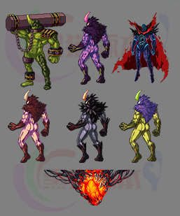 251203-B26地下城另类怪物打包怪物 传奇怪物高清素材