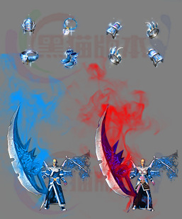 传奇剑甲素材 传奇复古高清 250222-A12上古雷霆恶魔男女剑甲