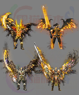 传奇剑甲素材 传奇复古高清素材 250303-A14剑甲分体