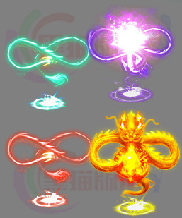 传奇素材 传奇光柱素材 高清动态光柱 250114-A21无字光柱