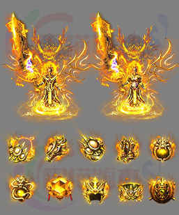 260114-B5龙魂金甲剑甲  传奇剑甲高清素材