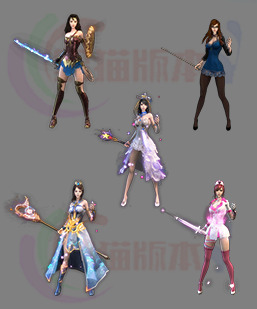 251119-B31现代侍女 传奇怪物特效高清素材