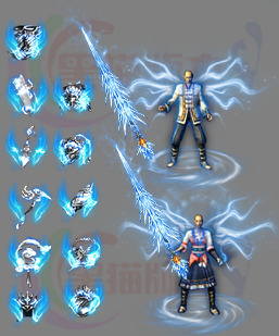 传奇素材 251106-A30-男女武器衣服首饰套装