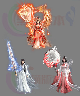 传奇时装素材 复古高清时素材 250327-B4时装