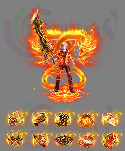 251012-B15火龙使者男武器衣服带首饰