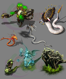 250223-A12大小蛇妖BOSS怪物