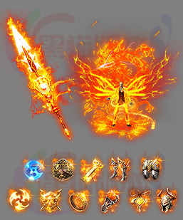 传奇剑甲素材 传奇复古高清素材 250816-B5剑甲