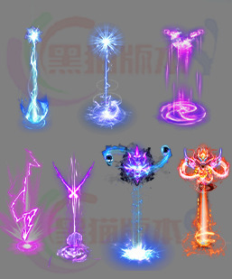 传奇素材 传奇光柱素材 高清动态光柱 250114-A11无字光柱