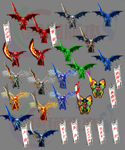 传奇剑甲素材 传奇复古高清 250222-A17杀神恶魔滴血男女分体