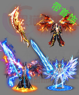 传奇剑甲素材 传奇复古高清素材 250228-A15剑甲分体