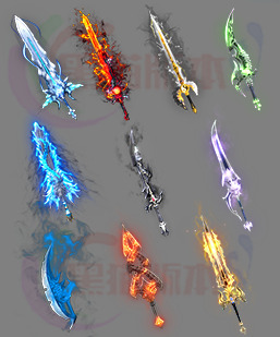 251225-B10动态内观武器 传奇武器高清素材