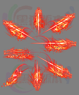 传奇技能素材 高清动态魔法特效BUFF技能 241220-A6特效八方向技能