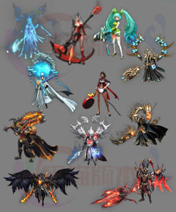 传奇剑甲素材 传奇复古高清素材 250222-A20三国时装连体