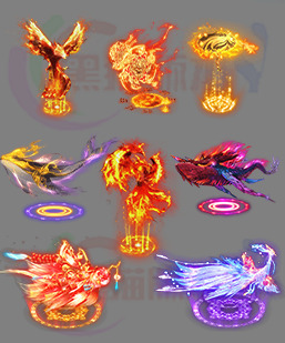 传奇素材 传奇光柱素材 高清动态光柱 250114-A20无字光柱