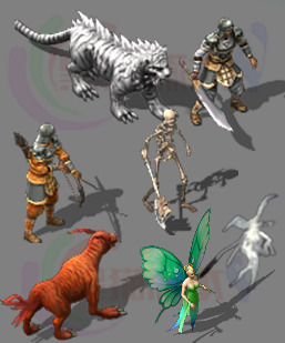 传奇高清怪物素材 传奇怪物高清素材 251015A7传奇道士BB怪物