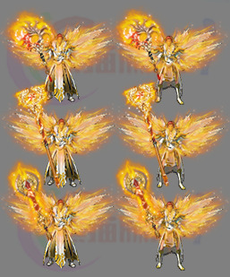 251121-B27白金仙袍三职业 传奇剑甲高清素材