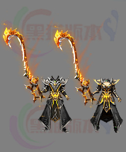 251206-A8传奇男女剑甲素材 传奇剑甲高清素材