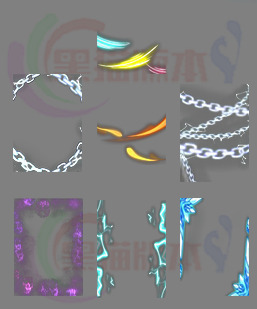 250501-A44装备悬浮特效边框 传奇装备物品动态浮框内观边框