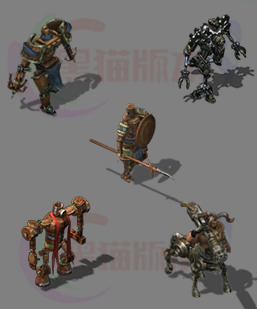 传奇剑甲素材 传奇复古高清素材 250222-A23时装连体