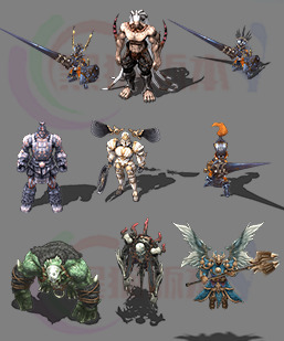 251203-B16卡通奇迹暗黑精灵欧美风怪物 传奇怪物高清素材