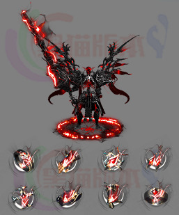 251121-B24暗黑骷髅 传奇剑甲高清素材