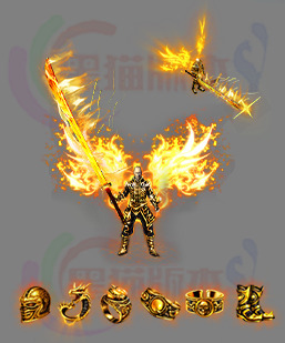 251015-B3凤羽修罗男武器衣服带首饰