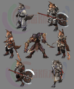 251203-B04异兽狐狸怪物 传奇怪物高清素材